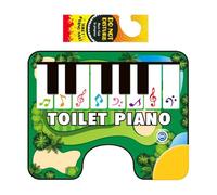 Mat musical de piano aux toilettes, tapis de piano de toilette - Tapis de salle de bain créatif avec son,Tapis de sondage de piano interactif pour salle de bain, tapis de sol de pote de clavier électr
