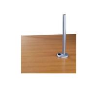 LINDY Support de table à pince pour 1 écran – Pôle rigide – Argent