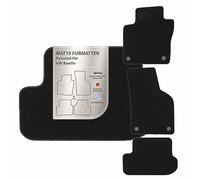 MAT10 Lot de 4 Tapis de Sol de Voiture pour VW Beetle (BJ. 11/2011-02/2018, Type 5C) en Velours - Lot de 4 Tapis de Voiture - Qualité Fabricant d'origine Durable - Fabriqué en Allemagne - Noir