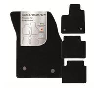 MAT10 Tapis de Sol de Voiture pour Ford Focus 4 (à partir de 09/2018) en Velours | Lot de 4 Tapis de Voiture | Qualité Fabricant d'origine Durable, fabriqué en Allemagne, Noir