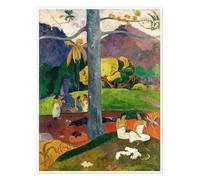 Mata Mua (Autrefois) Poster de Paul Gauguin 60 x 80 cm Déco colorée Tableaux Décoration murale