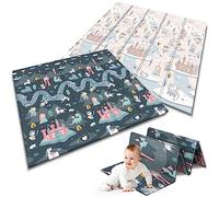Nukido Kingdom Tapis en mousse double face pliable pour enfant 180 x 200 cm