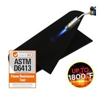 Matace Lot de 2 couvertures et tampons de Soudure ignifuges de 30,5 x 35,6 cm, Tissu en Feutre de Carbone épais de 5 mm, Tissu Ignifuge pour mèche de poêle, Bouclier Thermique pour Soudure, Foyer