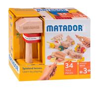 Matador 21034 M034 Jeu de construction, à partir de 3 ans, couleurs du bois, Coloré