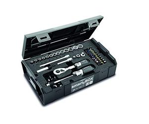 Matador 81452110 Jeu de clés à douille et embouts | Coffret à cliquet 1/4" avec cliquet | L-Boxx mini | Kit d'outils 52 pièces | SmartyBox S0 | Matador outil n° 81452110