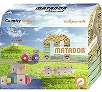 Matador Coffret de Construction Thématique pour Enfants dès 3 Ans - 37 pièces | Jeu de Construction en Bois ludique pour stimuler la créativité et la motricité Fine, avec tiges, Blocs et Marteau