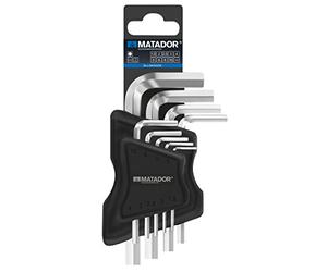 MATADOR courte, porte-clés, 6 pans à tête sphérique 1, 5-10 mm 0440 9091