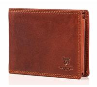 MATADOR Grand Format Portefeuille Homme en Cuir Véritable | Porte-Monnaie avec Blocage RFID/NFC et Boîte Cadeau | 2 Compartiment à Billets | Porte Feuille Grande Poche à Monnaie | Vintage Marron