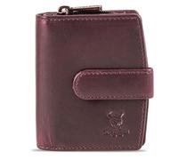 MATADOR Petit Porte Monnaie Cuir #Valence Mini avec Noble Boîte Cadeau, Portefeuille Femme de Luxe avec RFID, Petit Portefeuille avec de Nombreux Compartiments à Cartes Violet