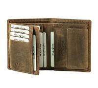 MATADOR Porte Monnaie Homme Cuir #Vigo avec élégante Boîte Cadeau, Luxe Porte Carte Homme RFID, Grand Portefeuille avec de Nombreux Compartiments à Cartes en Marron