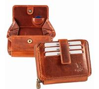 MATADOR Portefeuille Homme Cuir #Grenade NEXTGEN avec Noble Boîte Cadeau, Luxe RFID Porte Carte, Porte Feuille pour Homme avec de Nombreux Compartiments à Cartes en Marron Vintage