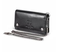 MATADOR Portefeuille Homme Cuir Noir #Dallas avec Noble Boîte Cadeau, Chaine Portefeuille de Luxe avec RFID, Portefeuille Motard avec de Nombreux Compartiments à Cartes, Nappa Noir