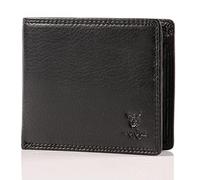 MATADOR Portefeuille Homme Grande en Cuir Véritable Noir - 10 Porte Carte Crédit- 3 fenêtres Transparentes - 2 Compartiment à Billets - Blocage RFID/NFC - avec Boîte Cadeau- Porte Monnaie Homme