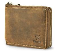 MATADOR Portefeuille pour homme en cuir #BADALONA avec élégante boîte cadeau, Portefeuille élégant en cuir pour homme avec bloqueur RFID, Portefeuille de luxe avec fermeture éclair et nombreux