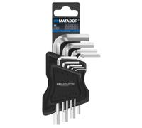 Matador Schraubwerkzeuge 6 pans intérieurs Clé mâle coudée 1.5 mm, 2 mm, 2.5 mm, 3 mm, 4 mm, 5 mm, 6