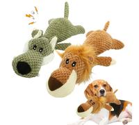 Matame Jouet pour Chien,Jouet Chien Indestructible,Anti-Stress Jouets en Peluche Couineur Interactif pour Animal de Compagnie avec couineur (#B+C)