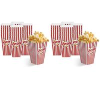 MATANA 50 Grandes Boîtes de Pop Corn Rétro (17x9cm) - Boite Pop Corn, Sachet Pop Corn pour Soirées Cinéma, Soirée Pyjama, Anniversaires Enfants & Fêtes (Lot de 2)