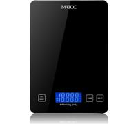 MATCC marque personnalisée échelle de cuisine MAX15kg/d=1g noir 4mm panneau de verre 5 unités conversion avec batterie