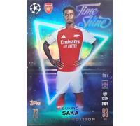 Match Attax 2024 2025 Bukayo Saka Limited Edition Time to Shine Carte à collectionner