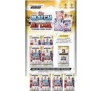 Match Attax Topps Lot de 25/26 cartes de football comprenant 48 cartes + 3 cartes LE + autocollant Hassentials, cartes de football 2026