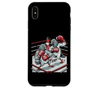 Match de Boxe Funny Pigeon Knockout Bird Fighters Coque pour iPhone XS Max
