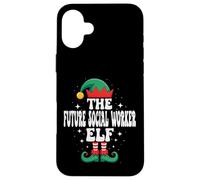 Match de Noël Amusant avec Un Elfe du Futur travailleur Social Coque pour iPhone 16 Plus