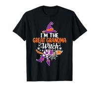 Match Familial Amusant pour Halloween avec Je suis la Grande Grand-mère sorcière T-Shirt