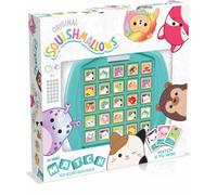 Top Trumps Match Squishmallows Jeu de société Match 5 Lola la licorne, Daxxon l'extraterrestre ou Cam le chat dans une rangée pour gagner, parfait pour les voyages, cadeau pour les enfants de 4 ans et