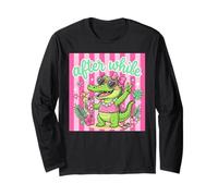 Match Girls Trip Funny After While Crocodile Rose rayé Manche Longue