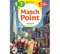 Match Point Anglais 1re, Tle Bac Pro (2020) - Pochette élève - Michèle Lapalme - Delagrave - broché - Scolaire / Universitaire