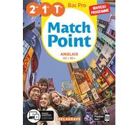 Match Point Anglais 2de, 1re, Tle Bac Pro (2020) - Pochette élève - Michèle Lapalme - Delagrave - broché - Scolaire / Universitaire