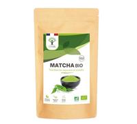 Matcha Bio en Poudre - Puissant Antioxydant - Thé Matcha Japonais de Qualité Prémium - Colorant Alimentaire Vert - Cuisine et Infusion - Produit au Japon Conditionné en France - Certifié Ecocert 150g