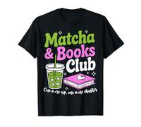 Matcha & Books Green Tea Lover ICES Matcha Latte T-Shirt