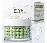 Matcha Capsule Cream Crème visage à l'extrait de thé vert 50 g | Polyphénol au thé, hydratant et apaisant, anti-oxydant, contre les peaux ternes, soin de jour et de nuit