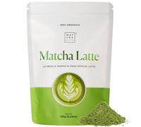 Matcha & CO - Préparation Matcha Latte Bio (150g) - Thé Matcha de Grade Cérémonial d'Uji, Japon avec Lait de Coco et Cannelle - Sans Sucre Ajouté, Sans Gluten, Vegan - Énergie Naturelle et Antioxydant