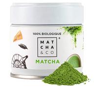 Matcha & CO | Thé Matcha Biologique Original 100% - Qualité Cérémonielle - Sans Pesticides - Poudre de Thé Vert du Japon - 30 g