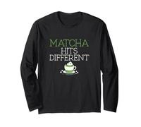 Matcha Frappe différents buveurs de thé Matcha Amusants Amateurs de Matcha Manche Longue