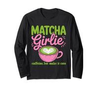 Matcha Girl Green Tea Lover Ice Matcha Latte Manche Longue
