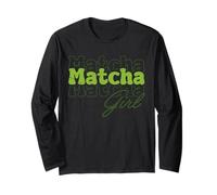 Matcha Girl Green Tea Lover Ice Matcha Latte Manche Longue