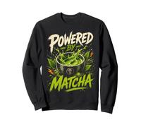 Matcha Green Japanese Tea Drink Beverage Humor Sweatshirt