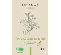 Matcha Japonnais de Cérémonie BIO 30g - Poudre de Thé Vert du Japon Qualité Prémium - Riche en Antioxydants & Énergie Durable - Idéal Rituel Traditionnel au Fouet - ESTÉNAT