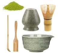 Matcha Kit,5 pièces Matcha Set,Kit complet de fabrication de Matcha pour la cérémonie du thé traditionnelle japonaise