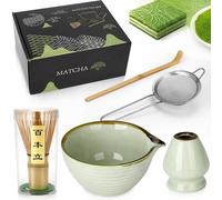 Matcha Kit Complet FoiiLiio 5 Pièces Kit Matcha Kit Thé Matcha Idée Cadeau pour les Amateurs de thé