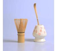 matcha kit, Fouet en bambou naturel traditionnel de 100 bâtons matcha, matcha kit ceremonie japonais, fouet bambou thé matcha - pour la cérémonie du thé (A)