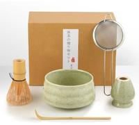 Matcha Kit-Kit Matcha-Matcha Set-5 pièces,avec fouet à matcha,cuillère à matcha,bol à matcha,support pour cuillère,tamis à matcha