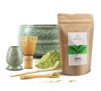 Matcha Kit Poudre Thé 100g Bol Rokku 500 ml Bambou Chasen Fouet
