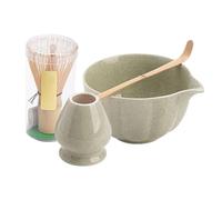 Matcha Kit Set, Tea Ceremony Tools, Complete Matcha Making Bowl Whisk Scoop Holder for Home Brewing Latte Kitchen Preparation Japanese Green Tea Set Travel Gift for Beginners and Enthusiasts