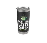 Matcha Latte Queen Boisson au thé vert Gobelet isotherme en acier inoxydable double paroi
