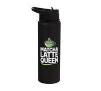 Matcha Latte Queen Boisson au thé vert Stainless Steel Insulated Water Bottle