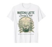 Matcha Latte Social Club Thé Vert Amateur de Matcha T-Shirt